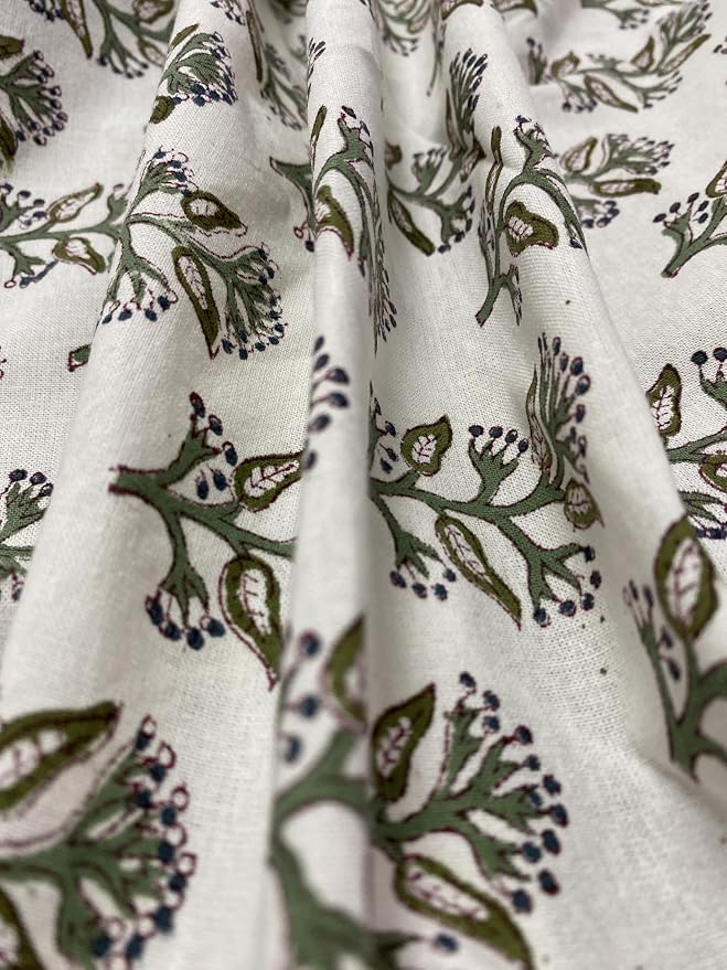 Ridhi Round Tablecloth Hand Block Print 100% Cotton Reusable Evergreen 90 Inch Table Cover Decorative Everyday Use for Dining, Home, Party, Wedding, Farmhouse, Party Gift for Spring, Mother's Day