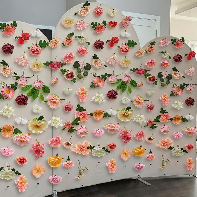 Suncalla 12 Pcs 70.8 ft Wildflower Garland Pre Strung Artificial Hanging Flower Vine Backdrop Decor from Ceiling Floating Silk Floral Garland for Garden Wedding Bridal Shower(Blossom,Multicolor)