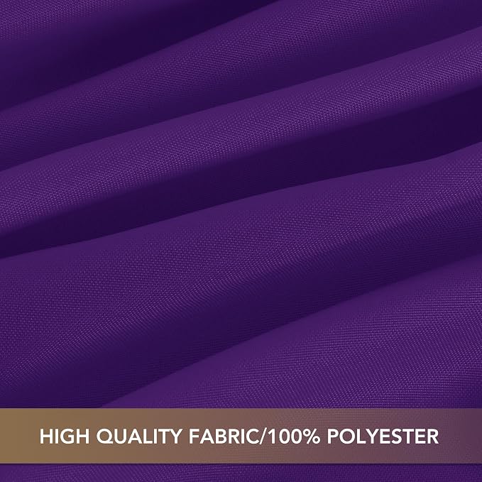 sancua Rectangle Tablecloths for 8 Foot Tables, 6 Pack - Washable Polyester Fabric Table Cloth for Halloween Party Wedding Birthday Banquet Reception, 60x120 Inch, Purple