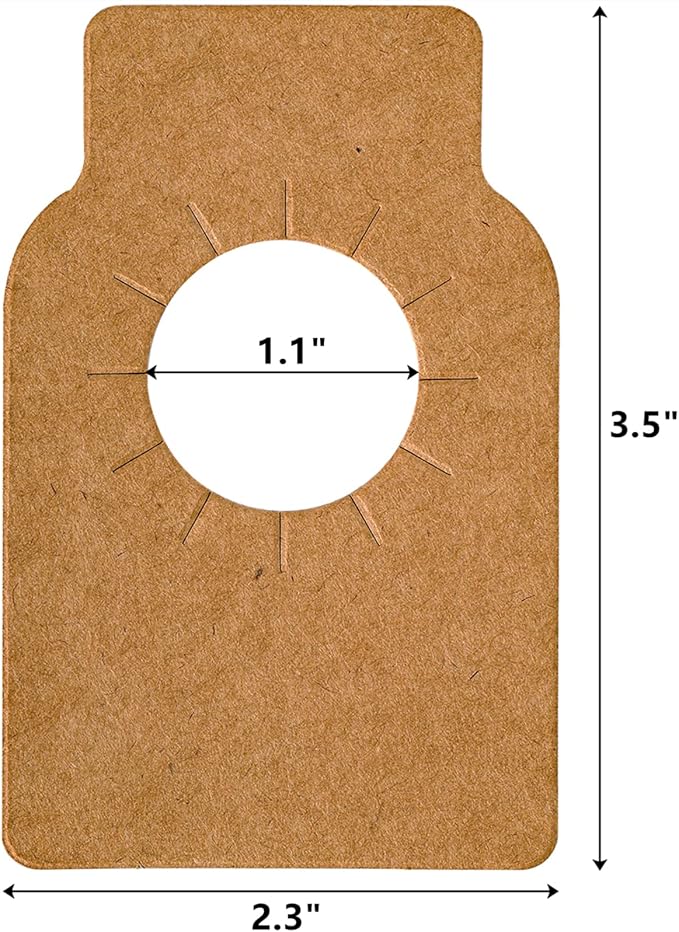 DEAYOU 500 PCS Wine Bottle Tags Kraft, Paper Craft Wine Hanging Cellar Labels for Bottle Neck, Reusable Custom Plain Wine Racks Marker Gift Tags for Champagne, Double Sided, Brown
