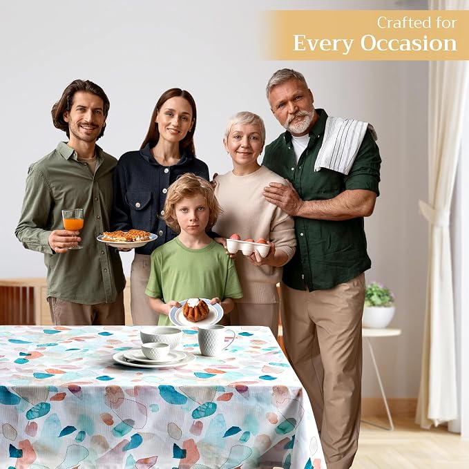 Maison d' Hermine Table Cloth Rectangle Table 100% Cotton 70 x 108 Inches Tablecloth Reusable Decorative for Dining Kitchen Room Farmhouse Party Home Hotel Restaurant Spring Summer - Summer Picnic