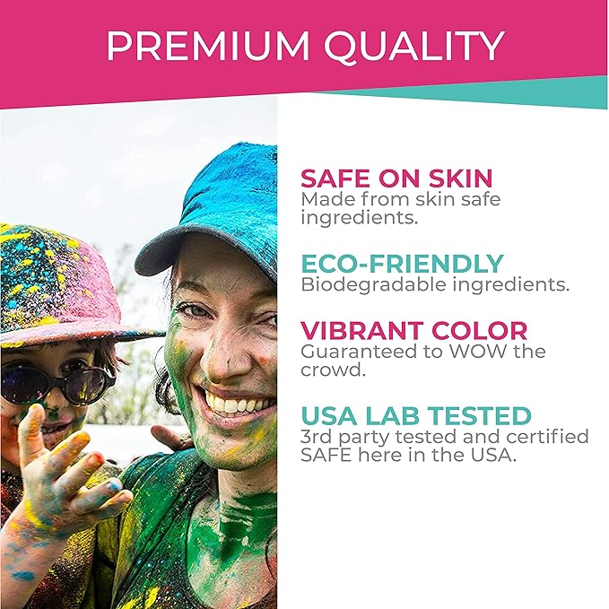 Hawwwy Colored Powder for Color Run - 2 Pounds Pink - Color Run Powder Assorted Colors, Colorful Smoke, 5k Runs, Bath Bombs, War Paint, Holi Festival - Perfect Gender Reveal Powder - 2 Pack of 1 Ibs