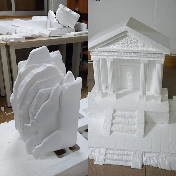 Crafare Craft Foam Blocks Large 17X11X7inch Polystyrene EPS Foam Blocks for Arts Projects Sculptures Modeling Floral Arrangements and Centerpieces