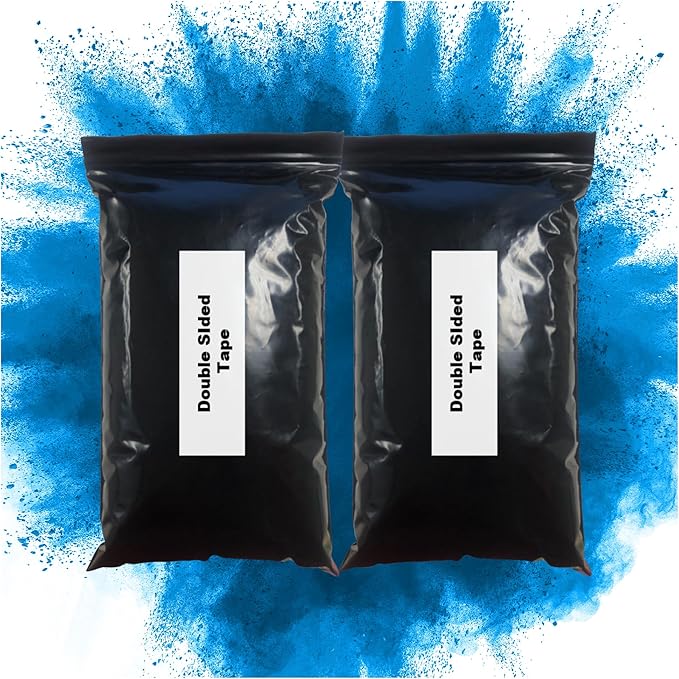 Color Blaze Black-Out Baby Gender Reveal Powder - 2lbs of Blue Colored Powder for Boy, Perfect for Car, Motorcycle Burnout, Toss, Photoshoot, Reveal Party & Festival - Pack of 2 Bags with 1 lb - Blue