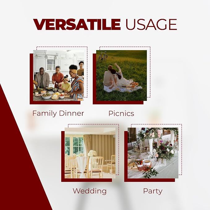 Decorelia Christmas Red Waterproof Faux Linen Rectangle Tablecloth, Spillproof Outdoor Reusable Table Cloth for Patio,Holiday,Banquet,Party,Buffet Dinner (Oblong,60 x 120 Inch (10-12 Seats),Burgundy)