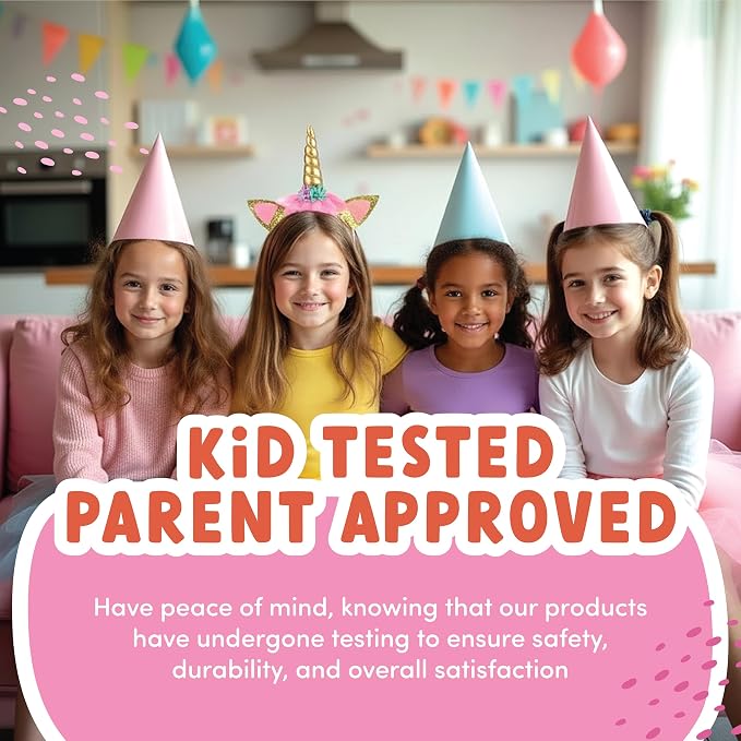 ecoZen Pink Unicorn Birthday Party Decorations - Magical Horse Themed Supplies for 16 Guests, Includes Plates, Cups, Napkins, Banner, Cutlery, Balloons, Tablecloth, Straws, Toppers