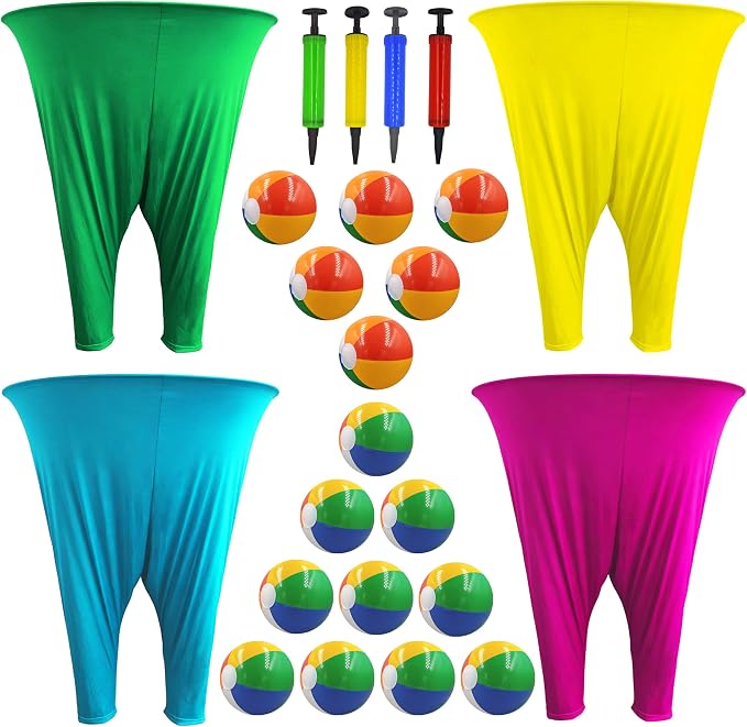 Granny Pants Yard Game Set,Outdoor Party Game Granny Pants Outdoor Game with Bouncy Balls and Air Pump Fun Family Reunion Backyard Games for Groups