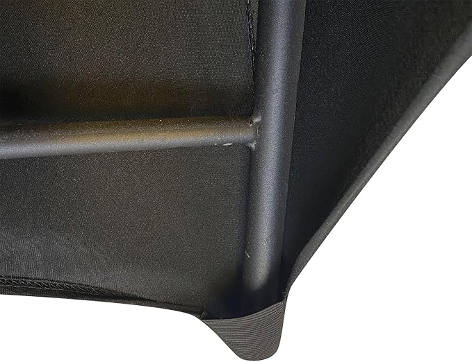 WELMATCH Black Spandex Folding Chair Covers - 50 PCS Special Events Wedding Party Decoration Stretch Elastic Chair Covers (Black, 50)