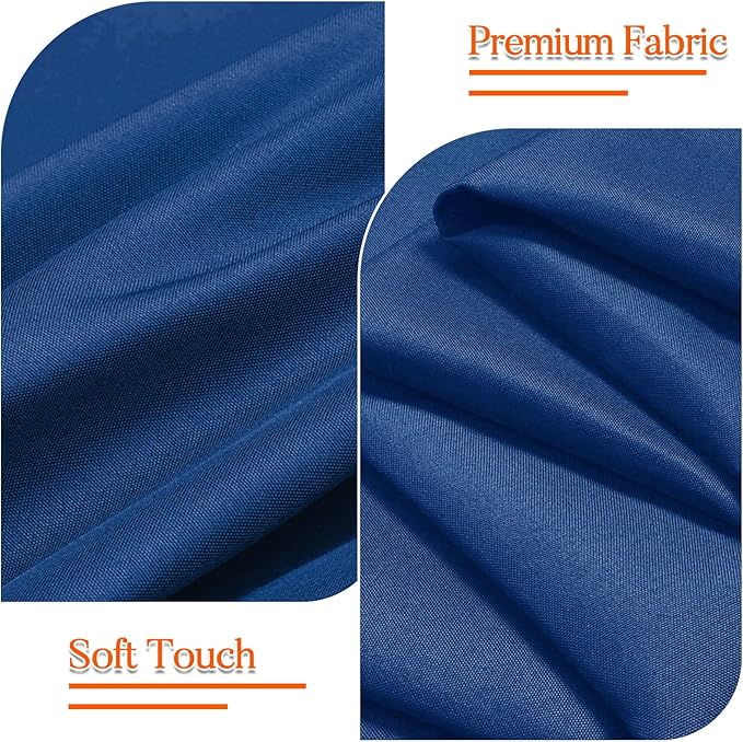 10 Pack Royal Blue Round Tablecloth 120 Inch Round Table Cloth Wrinkle Resistant Royal Blue Tablecloth Washable and Reusable Polyester Fabric Table Covers for Banquet Wedding Party Dining Buffet