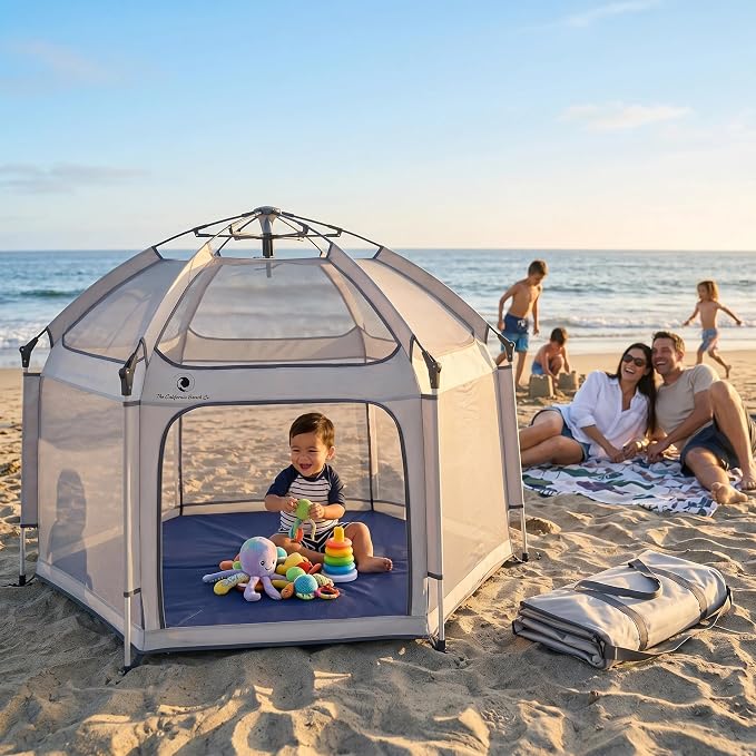 Pop 'N Go 3.0 Mat & Mattress Cover Combo Waves