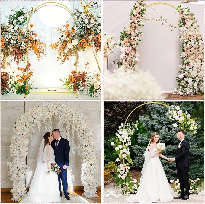 Quick Assembly 7.2FT Arch Backdrop Stand for Parties, Balloon Arch Stand, Wedding Arch Backdrop Stand, Lightweight & Sturdy for Birthday, Gradutation, Birdal Shower, Baby Shower, Anniversary, Wedding, New Year
