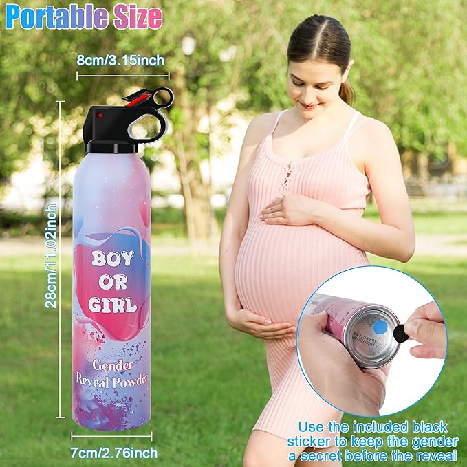 6 Pack Blue Gender Reveal Smoke Bombs for Baby Boy, Color Powder or Dust for Gender Announcement Idea, Baby Shower Decoration, Supply, Party