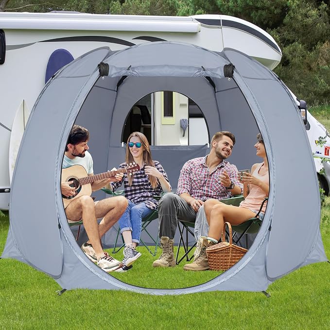 Alvantor® Pop Up Screen Tent House Room Instant Outdoor Camping Canopy Sun Shelter Gazebo for Patio, Backyard & Deck, Privacy Tent(2-10 People, 8'x8' 10'x10' 12'x12')