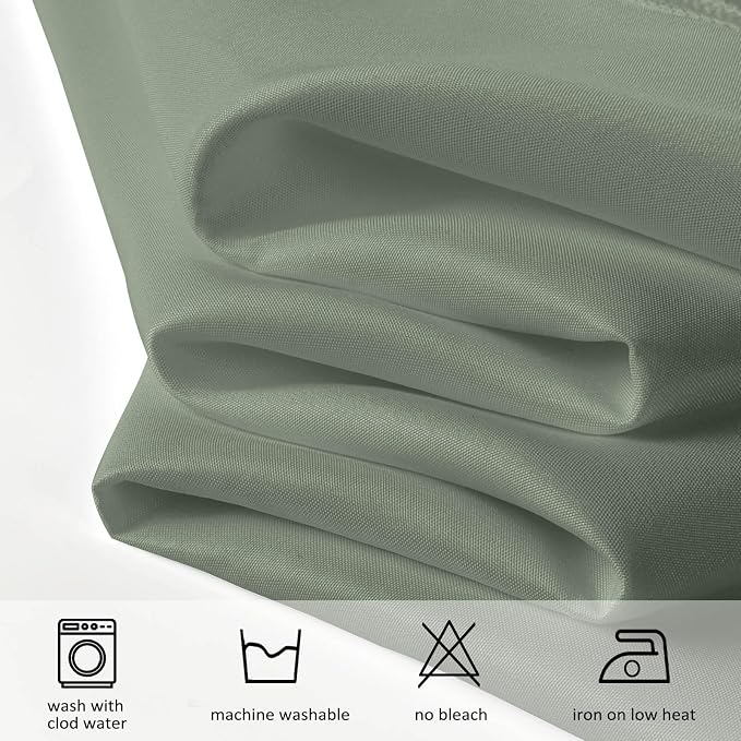 8 Pack Sage Green Round Tablecloth 90 Inch Round Table Cloth, Wrinkle Resistant and Washable Tablecloth Polyester Fabric Table Cloth Round Cover for Dining Wedding Banquet Party