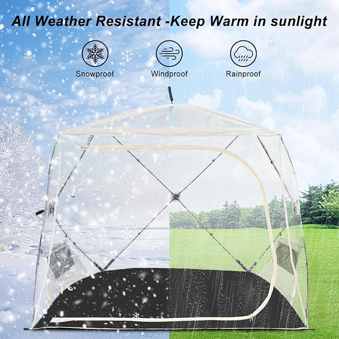 Sports Tent for 1-3 Person,Portable Pop Up Outdoor Weatherproof Shelter, Instant Bubble Tent for Sports Event,Camping,Fishing