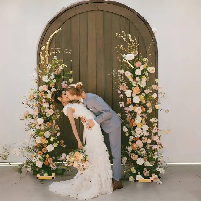 Metal Balloon Arch Stand, Set of 2 Wedding Arch Stand Flower Arch Backdrop Floral Wedding Arches for Ceremony Decorations