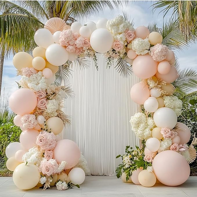 Light Pink Balloons, 98PCS Double Stuffed Blush Balloon Garland Arch Kit, 18/12/10/5 Inch Different Sizes for Birthday Party Graduation Wedding Anniversary Baby Shower Decorations