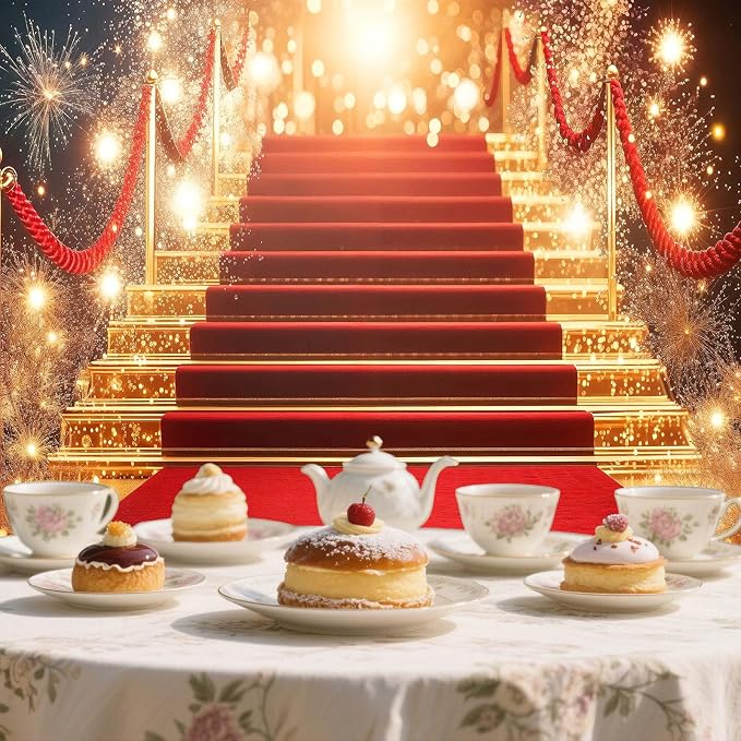 9 x 6 ft Red Carpet Backdrop Movie Night Props Red Carpet Party Decorations Stage Award Ceremony Fashion Show Photos VIP Party Decor Backdrop Birthday Banner Graduation Photos Senior Prom Background