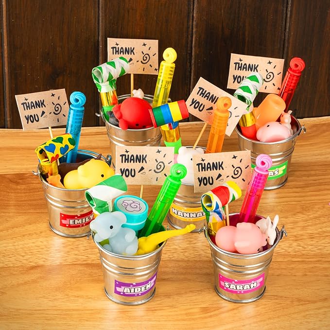 300Pcs Mini Bubble Wands, Assortment Party Favors Toys for Kids Child, 10-Color Wands Summer Beach Pool Toys, Christmas Celebrations, Thanksgiving New Year, Themed Birthdays, Weddings