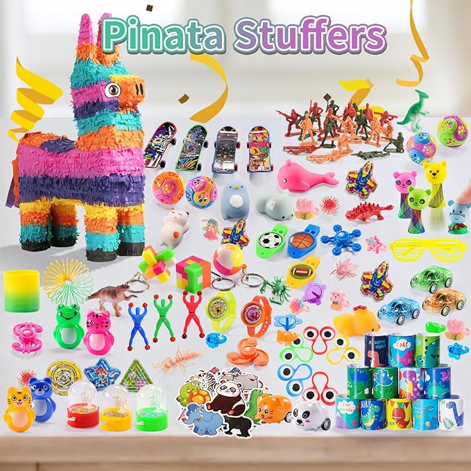 300 PCS Party Favor for Kids Goodie Bags Stuffers, Prize Box Toys for Kids Classroom Bulk, Small Fidget Toys Pinata Egg Fillers, Treasure Chest for Students Rewards, Carnival Prizes, Birthday Gifts