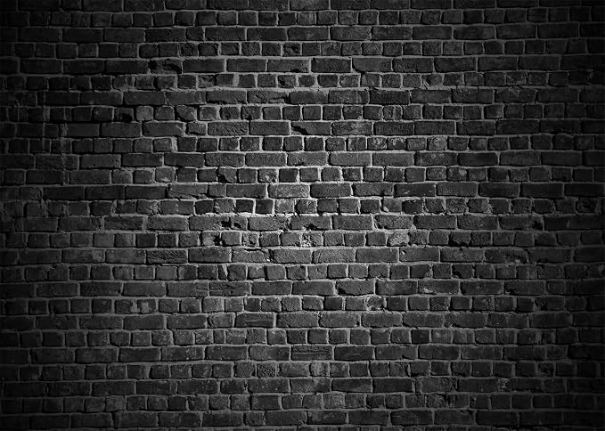 BELECO 20x10ft Fabric Black Brick Wall Backdrop for Photography Vintage Stone Brick Background for Theme Party Decorations Birthday Photoshoot Home Wall Decor Photo Booth Studio Props