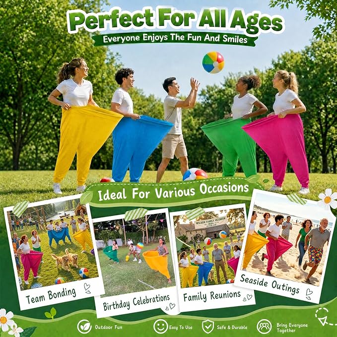 Granny Pants Yard Game, Granny Pants Outdoor Party Game Granny Pants Outdoor Game with Bouncy Balls and Pump Fun Family Reunion & Adult Yard Games for Groups