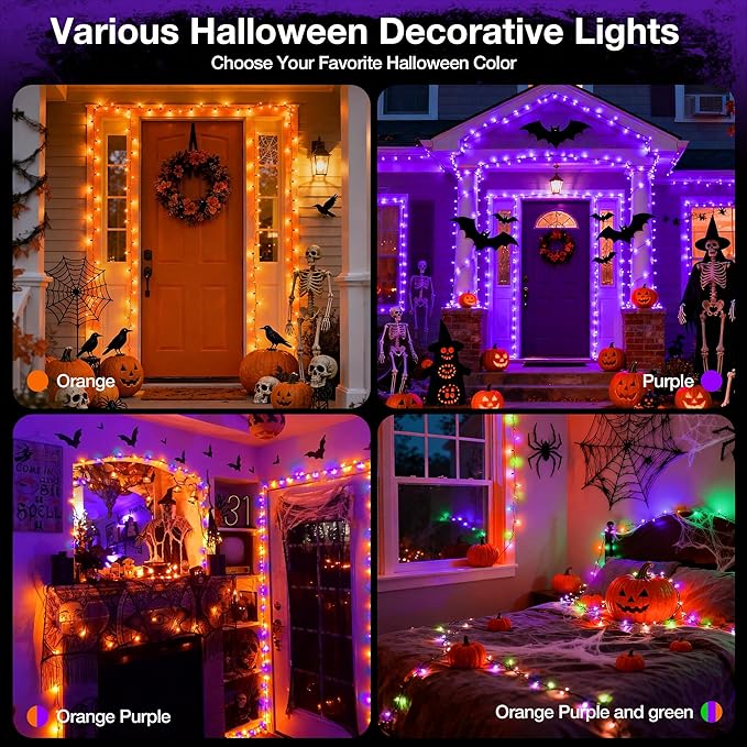 RGB Christmas Lights Outdoor, 98.4FT 300 LED Color Changing String Lights with Remote & Timer, Music Sync Multiple Modes Waterproof Christmas Tree Light for Home Party Holiday Xmas Decoration