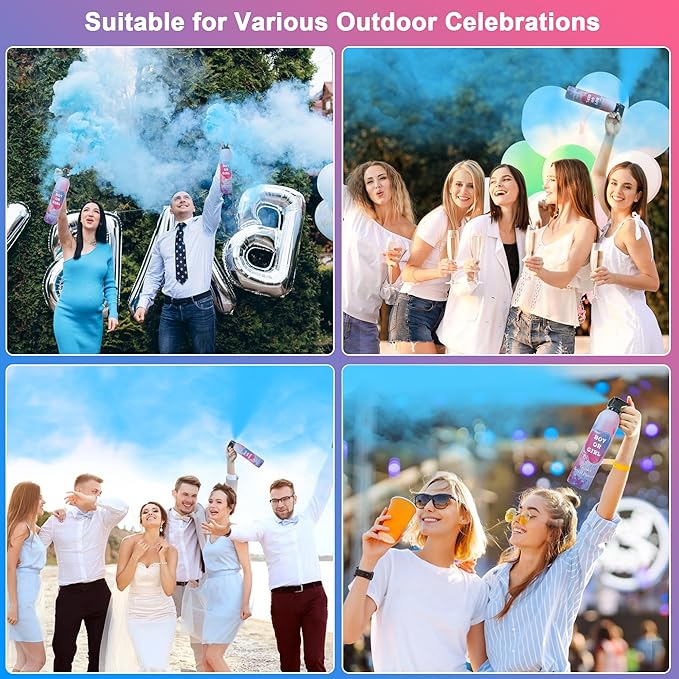 1 Pack Blue Gender Reveal Powder Idea, Fun Party Supplies for Baby Shower Gender Reveal Celebration, Decorations