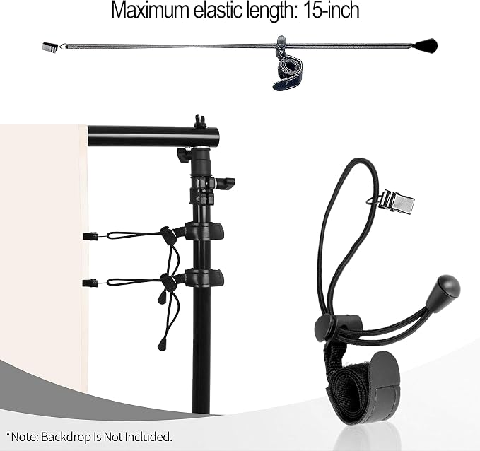 EMART Photography Backdrop Stand, 8 x 8 ft Adjustable Photo Background Holder, Back Drop Banner Support Frame Kit for Photoshoot Video Studio, Birthday Party