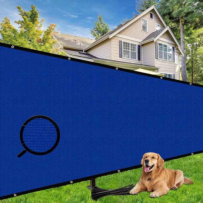 Shade&Beyond 5' X 50' Fence Privacy Screen Heavy Duty 170 GSM Fencing Mesh Shade Net Cover for Wall Garden Back Yard Outdoor Home Decoration, Black