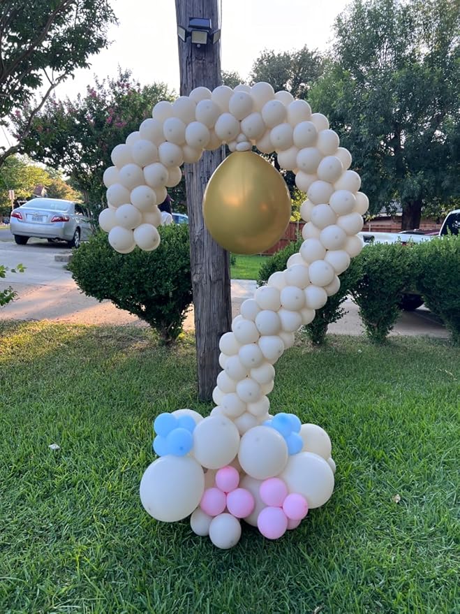 Metal Question Mark Arch Backdrop Stand Gender Reveal Balloon Arch Frame Wedding Arches for Ceremony Baby Shower Baby Gender Reveal Boy or Girl Birthday Party Decorations