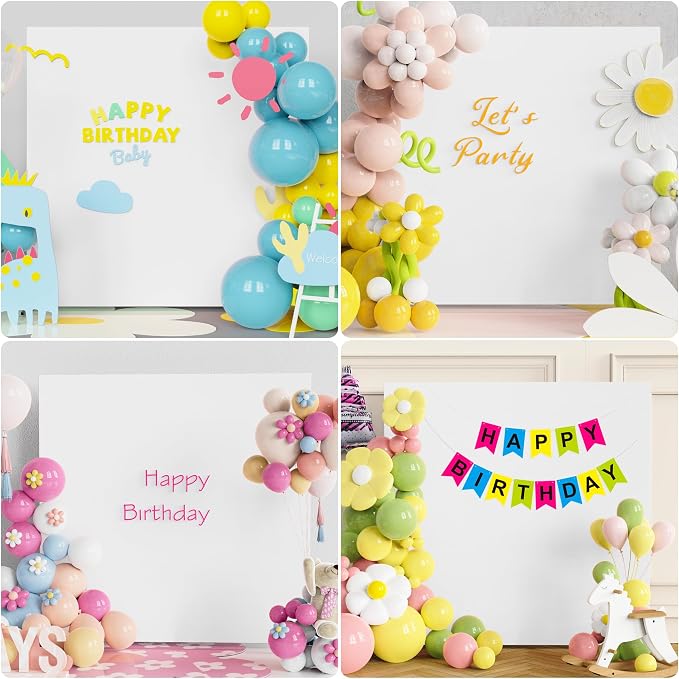 Wokceer Wedding Arch Stand 6.6x6.6FT and Square Arch Covers Bundle Square Balloon Arch Stand for Wedding Ceremony Birthday Party White