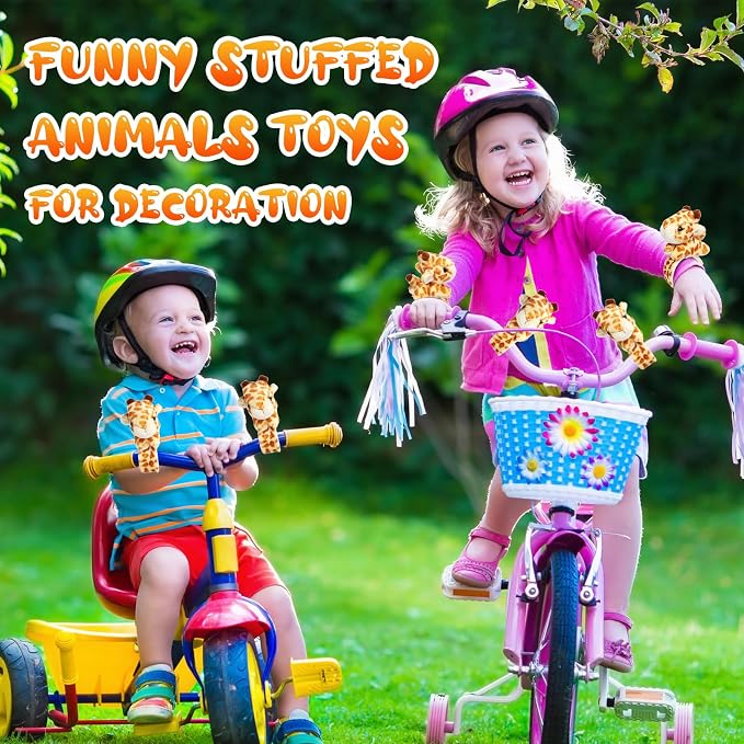 Lenwen 8 Pcs Stuffed Giraffe Animals Slap Bracelets for Kids 8.66 Inch Back to School Plush Animal Bracelets Adopt a Giraffe Party Favors Wrist Slap Snap Band Toy for Boys Girls Birthday Gifts