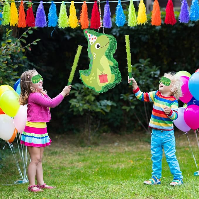 Sratte Dinosaur Piñata For Birthday Party Decor, 15.5 x 10 x 2.8 In Dino Piñata