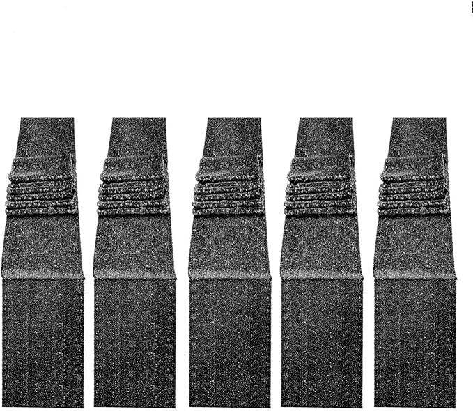 JYFLZQ Black Sequin Table Runner 12" x 72" Pack of 5 Sparkly Black Glitter Sequin Fabric Table Linens - Sparkly Runners for Wedding & Birthday Party Decor