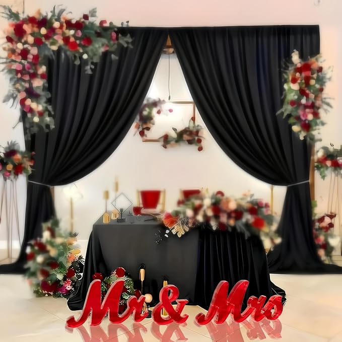 Mr & Mrs Sign for Wedding Table Decor,Large Acrylic Mr and Miss Sign,Photo Props, Freestanding Wedding Centerpiece Table Letters Wedding Decorations for Anniversary,Engagement,Party (Translucent Red, 0.78'')