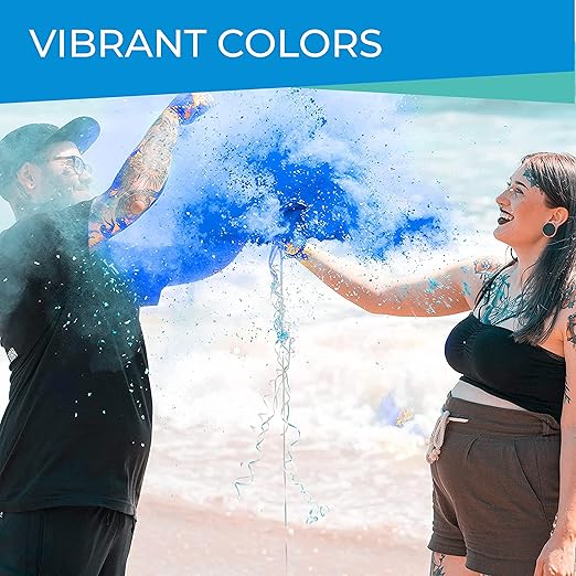 Hawwwy Colored Powder for Color Run - 4 Pounds Teal - Color Run Powder Assorted Colors, Colorful Smoke, 5k Runs, Bath Bombs, War Paint, Holi Festival - Perfect Gender Reveal Powder - 2 Pack of 2 Ibs