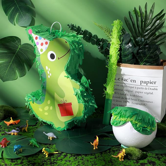 Sratte Dinosaur Piñata For Birthday Party Decor, 15.5 x 10 x 2.8 In Dino Piñata