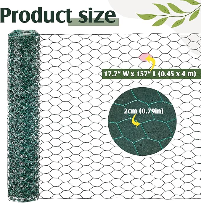 Jingmore 6 Pack Dry and Wet Floral Foam Blocks (7.8” L x 3.5” W x 2.4” H) and Chicken Wire for Flower Arrangements, 17.7 x 157 Inch Green Mesh for Wedding Birthday Decoration Garden Crafts