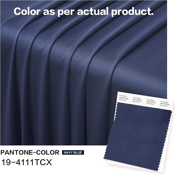 10ft×12ft Navy Blue Backdrop Curtain for Wedding Parties, 2 Panels Wrinkle Free Polyester Photo Backdrop Drapes Back Drop Cloth for Independence Day Birthday Photography Background