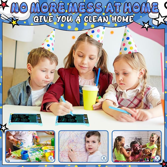 Nezyo 12 Pack Comics Party Favors Mini LCD Writing Tablet for Kids 4.6 Inch Doodle Board Drawing Tablet Erasable Reusable Electronic Drawing Pads for Comics Party Decor Birthday Supplies