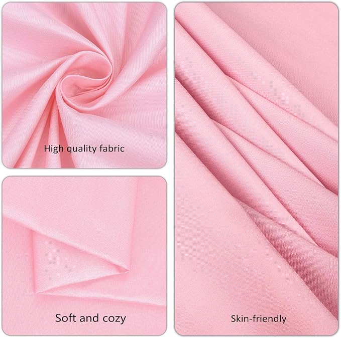 8 Pack Pink Round Tablecloth 120 Inch Round Table Cloth, Wrinkle Resistant and Washable Tablecloth Polyester Fabric Table Cloth Round Cover for Dining Wedding Banquet Party