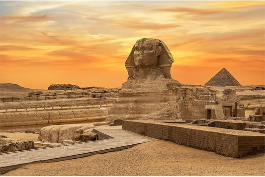 Desert Egyptian Sphinx Pyramid Backdrop Ancient Egypt Scene Photography Background Egyptian Travel Themed Party Decor Supplies Adults Travel Portraits Photo Shoot Studio Props Decors 7x5ft