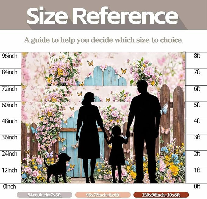 10X6.5ft Butterfly Floral Backdrop for Photography Spring Butterfly Flowers Girls Birthday Party Decorations Background Wedding Baby Shower Party Cake Table Decor Photo Booth Props