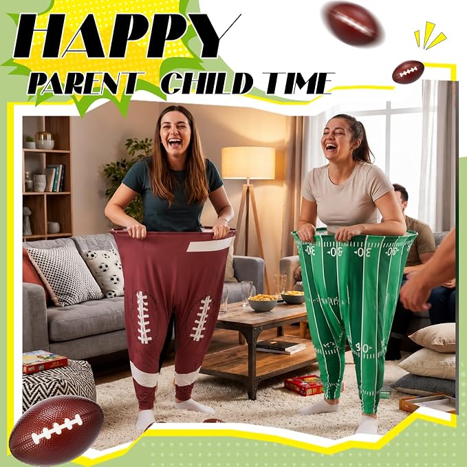Granny Pants Yard Game, Baseball Soccer Game Outdoor Party Toss with 2.5 Inch Durable High-Bounce Balls, No Inflation Needed, Wind-Resistant for Backyard, Family Reunion & Easter
