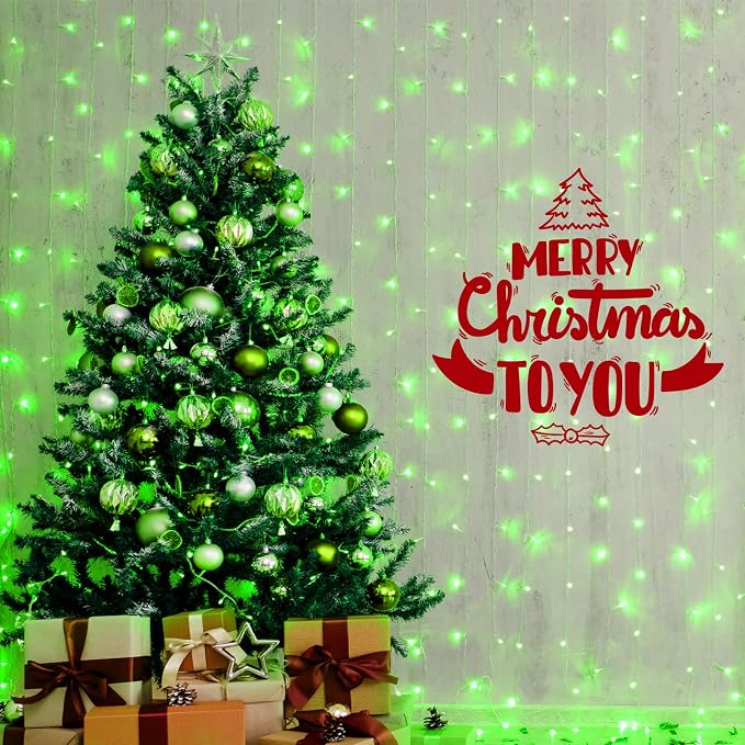 500 Led Green Outdoor String Lights Waterproof St. Patrick's Day Decorations, 174 Ft Led Twinkle Lights for Bedroom, 8 Modes Plug in Fairy Lights for Christmas Room Decor (Green, 500Led)