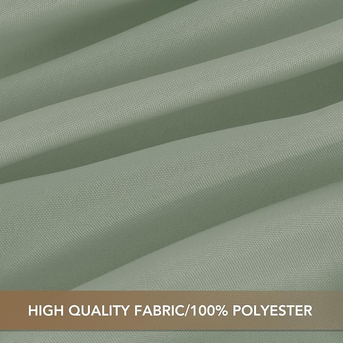 sancua Rectangle Tablecloths for 8 Foot Tables, 6 Pack - Washable Polyester Fabric Table Cloth for Wedding Party, Birthday, Banquet Reception, 60x120 Inch, Sage Green