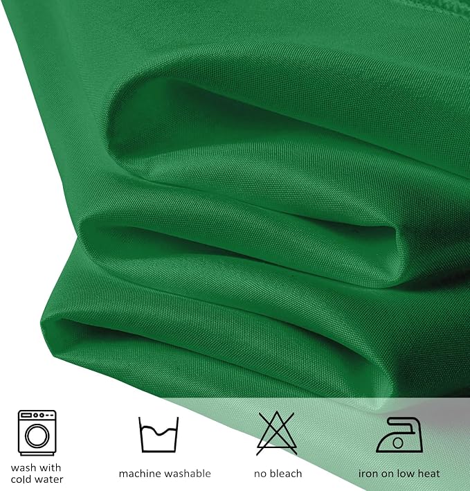 8 Pack Green Round Tablecloth 90 Inch Round Table Cloth, Wrinkle Resistant and Washable Tablecloth Polyester Fabric Table Cloth Round Cover for Dining Wedding Banquet Party
