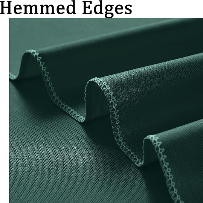 50ftx10ft Wrinkle Free Hunter Green Backdrop Curtains for Parties, Polyester Green Photo Backdrop Drapes 10 Panels 5x10ft for Wedding Birthday Baby Shower Photography Background