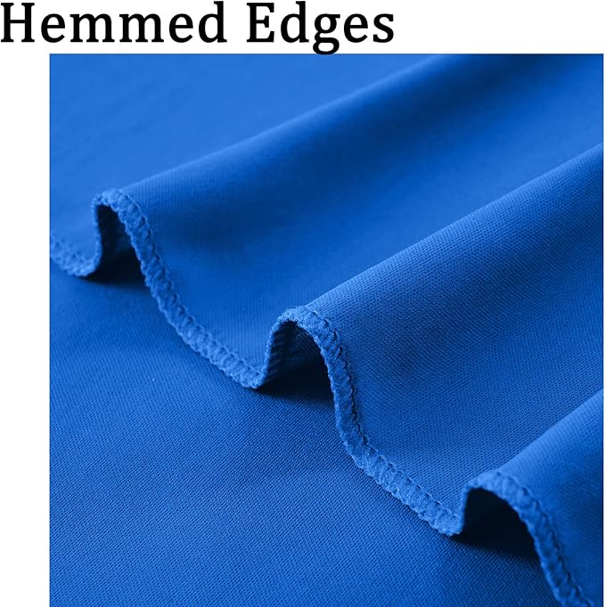 20ft x 10ft Royal Blue Backdrop Curtains for Parties, 4 Panels 5x10ft Wrinkle Free Silky Polyester Photo Backdrop Drapes Background for Birthday Graduation Photography Party Decorations